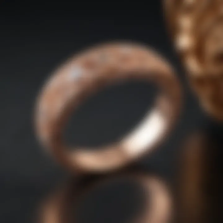 Exquisite Rose Gold Shane Company Wedding Band