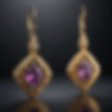 Shimmering 18k Gold Earrings