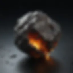 Shimmering Meteorite Fragment