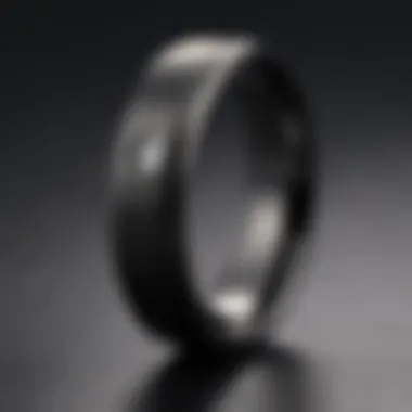 Sleek Black Tungsten Band