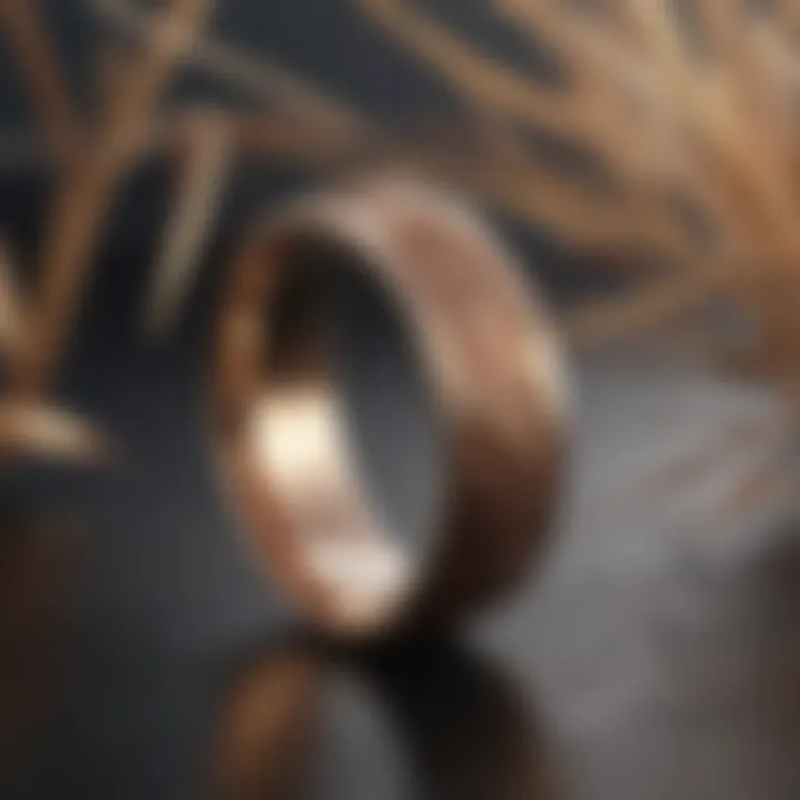 Sophisticated Reeds Rose Gold Band