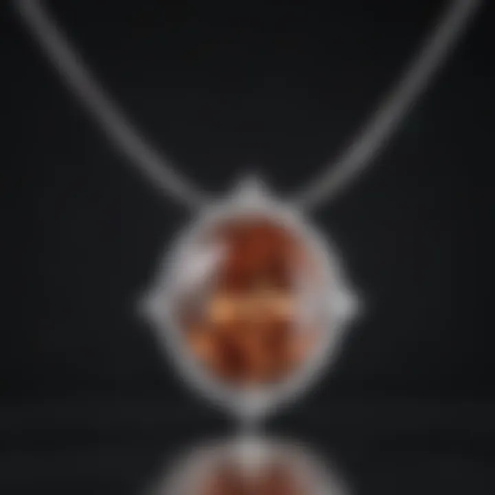 Diamond Pendant Sparkling Under Soft Light