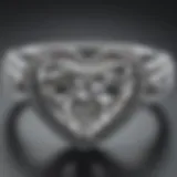 Exquisite Heart-Shaped Diamond Ring Sparkling with Elegance