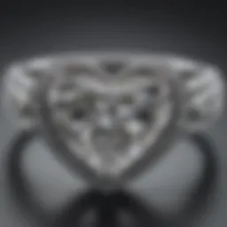 Exquisite Heart-Shaped Diamond Ring Sparkling with Elegance