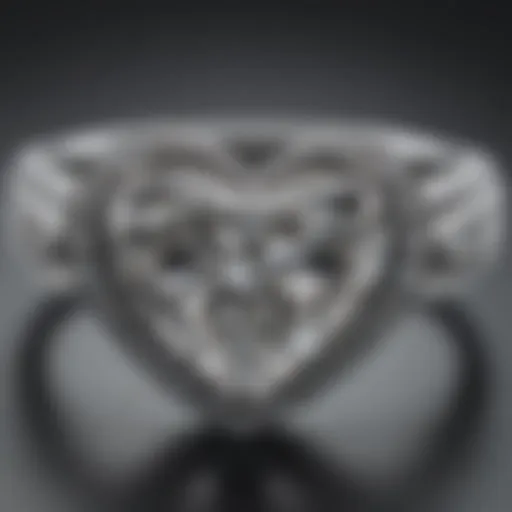 Exquisite Heart-Shaped Diamond Ring Sparkling with Elegance
