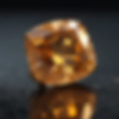 An exquisite Sri Lankan Topaz reflecting golden hues