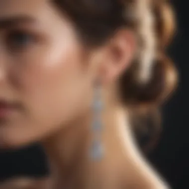 Elegant Design of SSIL Diamond Earrings Elegant Diamond Earrings by SSIL