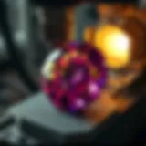 Advanced stone shaping machine in action