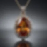 Exquisite Stongle Gemstone Setting Pendant