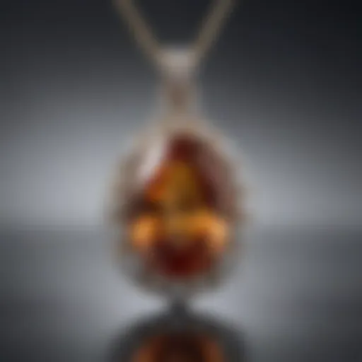 Exquisite Stongle Gemstone Setting Pendant