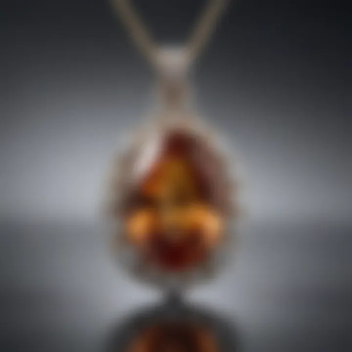 Exquisite Stongle Gemstone Setting Pendant