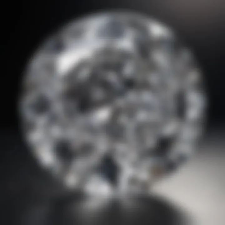 Exquisite diamond with perfect table depth