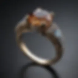 Elegant engagement ring showcasing unique design elements