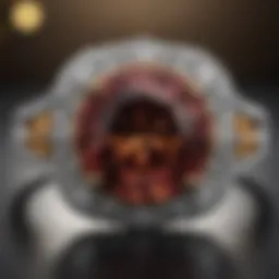 Luxurious Gemstone Ring with a Sparkling Center Stone