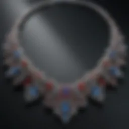 Elegant Swarovski crystal necklace showcasing intricate design and craftsmanship