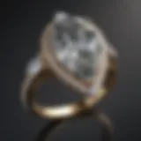 Exquisite Tear Drop Shaped Diamond Ring