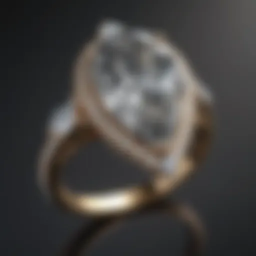 Exquisite Tear Drop Shaped Diamond Ring