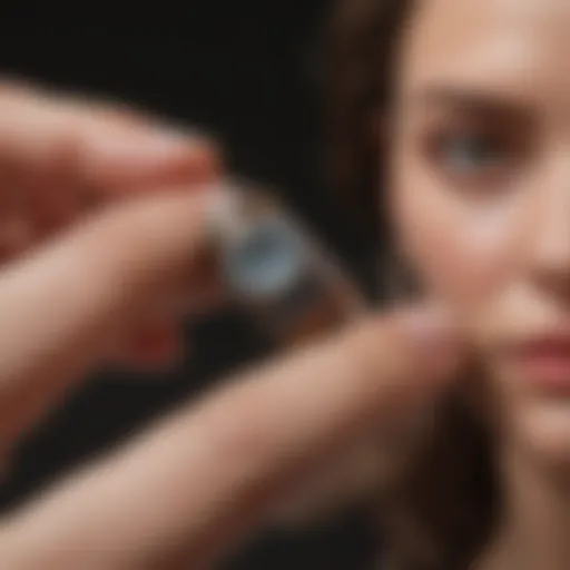 Measuring tape wrapped around a finger