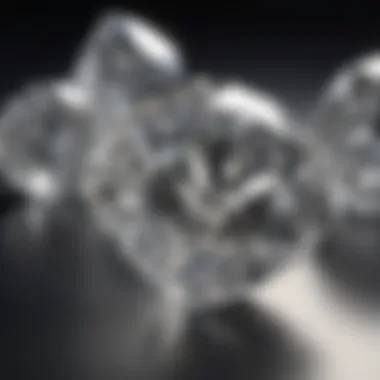 Comparison of diamond cuts under natural light