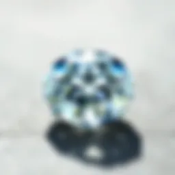 A stunning four carat diamond showcasing exceptional clarity and brilliance.