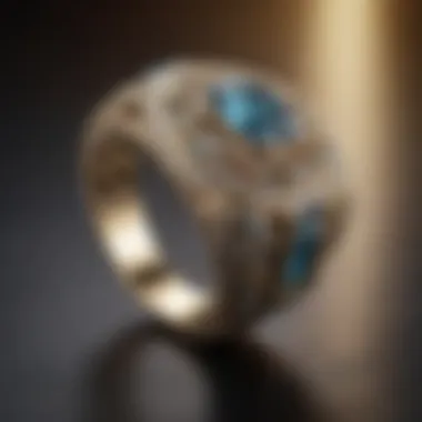 The Bold Aesthetics of Art Deco Rings A beautifully preserved Art Deco ring showcasing geometric patterns