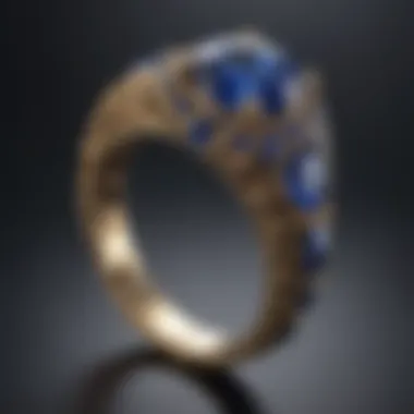 The Elegance of Sapphire Jewelry An intricate sapphire ring showcasing its vibrant hue