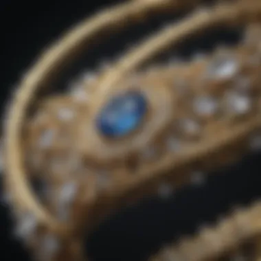 Jewelry Pieces Showcasing Clear Crystals Embellished with Gold Jewelry pieces showcasing clear crystals embellished with gold