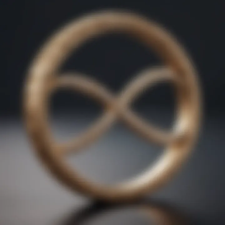 A symbolic representation of eternal love through an infinity loop design