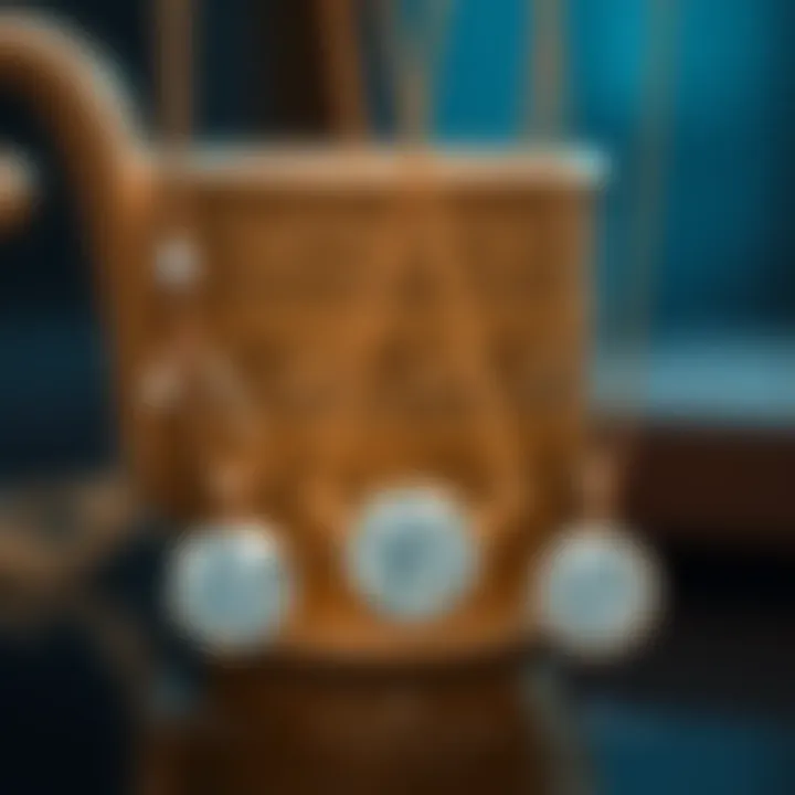 Classic styles of diamond pendants in a luxurious display