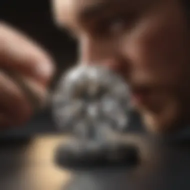 Craftsmanship Behind the Sparkle Craftsman meticulously working on a Windsor diamond setting