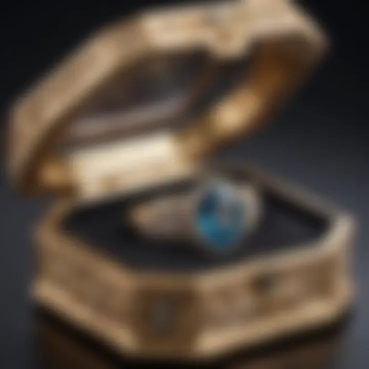 A beautifully concealed compartment within an engagement ring box