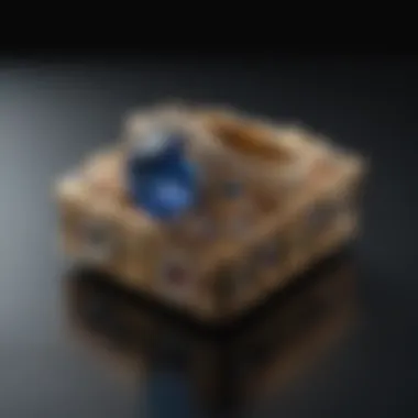 Diverse materials used in crafting unique engagement ring boxes