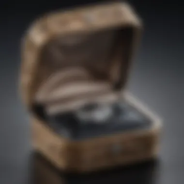 Emotional presentation of an engagement ring in a hidden box