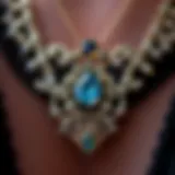 Intricate Craftsmanship of Personalized Necklaces Close-up of a personalized necklace showcasing intricate craftsmanship