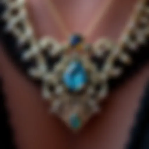 Intricate Craftsmanship of Personalized Necklaces Close-up of a personalized necklace showcasing intricate craftsmanship