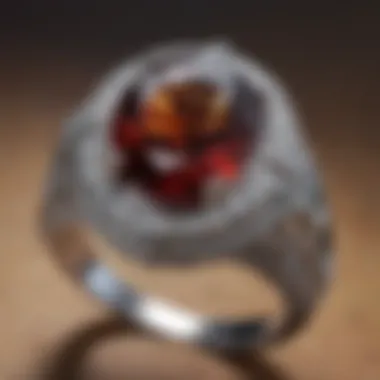 An elegant platinum ring being resized with precision techniques