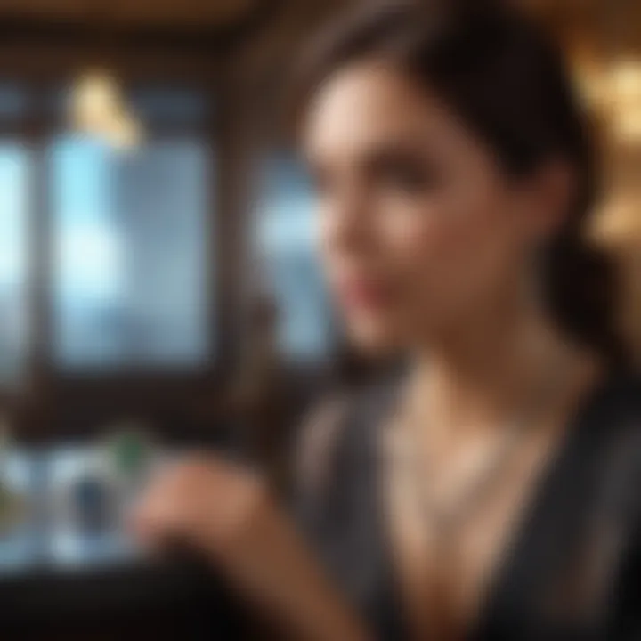 Customer engagement during a jewelry consultation