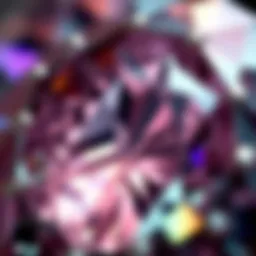 A close-up view of a December gemstone showcasing its unique color and clarity