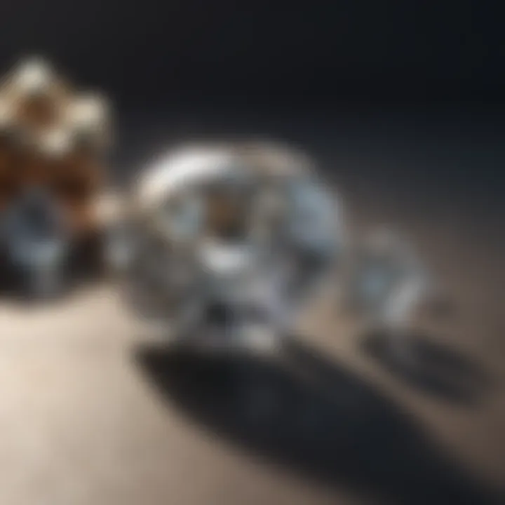 Infographic illustrating environmental impacts of moissanite and diamond mining