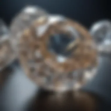 Illustration of the origins of moissanite and diamond in nature