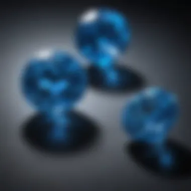 Comparison of Blue Fluorescence in Diamonds Comparison of diamonds with and without blue fluorescence