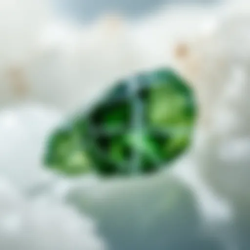 The Intricacies of Green Crystal with White Lines Introduction