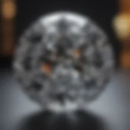 Exquisite diamond display in a luxurious New York shop