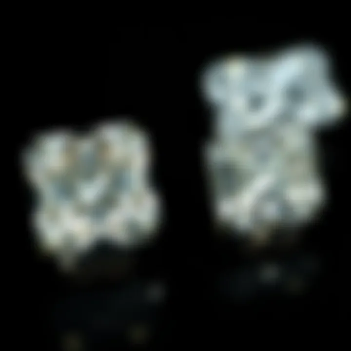A visual comparison of various diamond cuts highlighting the princess cut's proportions