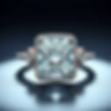 Elegant Jewelry Design with Princess Cut Elegant jewelry design featuring a one carat princess cut diamond in a ring setting