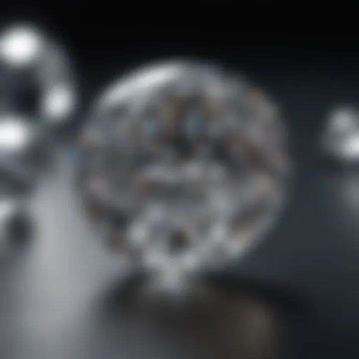 A sparkling manufactured diamond showcasing its brilliance and clarity