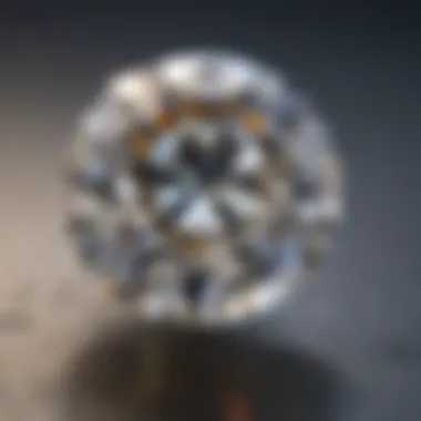 The Brilliance of Moissanite A close-up view of a moissanite gem showcasing its brilliance and fire.