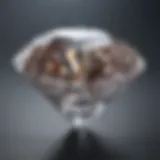 Close-up of a sparkling lab-grown diamond highlighting its clarity and brilliance
