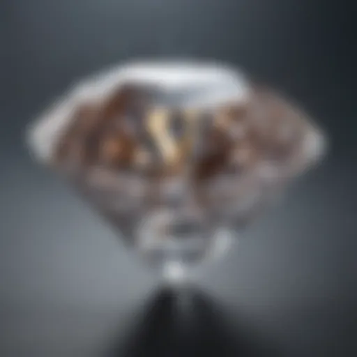 Close-up of a sparkling lab-grown diamond highlighting its clarity and brilliance