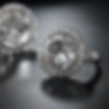 Elegant Second-Hand Lab-Grown Diamond Jewelry A sophisticated jewelry display featuring second-hand lab-grown diamond pieces